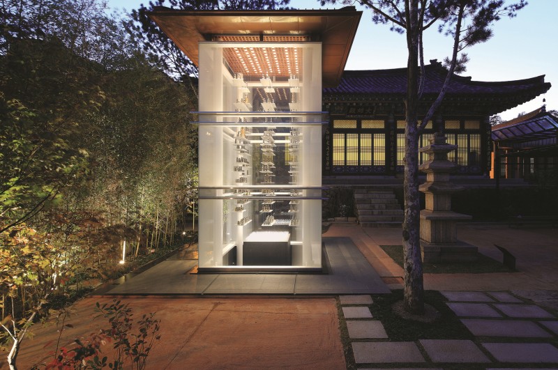 Han Kook Architects, KACI - The Stupa of Mother : Buddha Hanging in Air