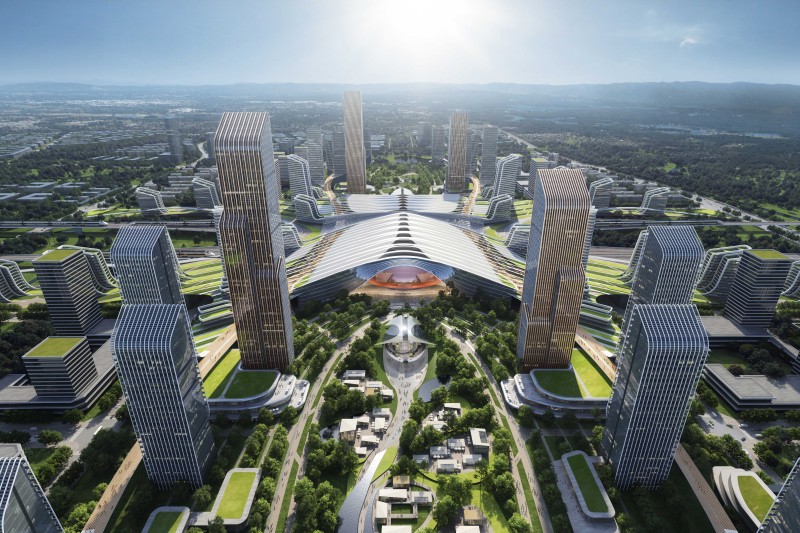 CSWADI；Aedas；China Railway Eryuan Engineering Group Co., Ltd. - TOD Integrated Urban Design of Tianfu Station Transportation Hub