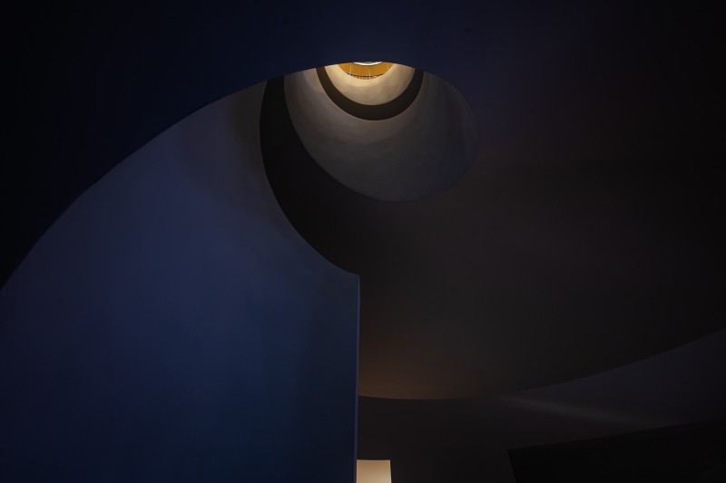 Nandor Lang - Spiral staircase of the House of Music, Budapest