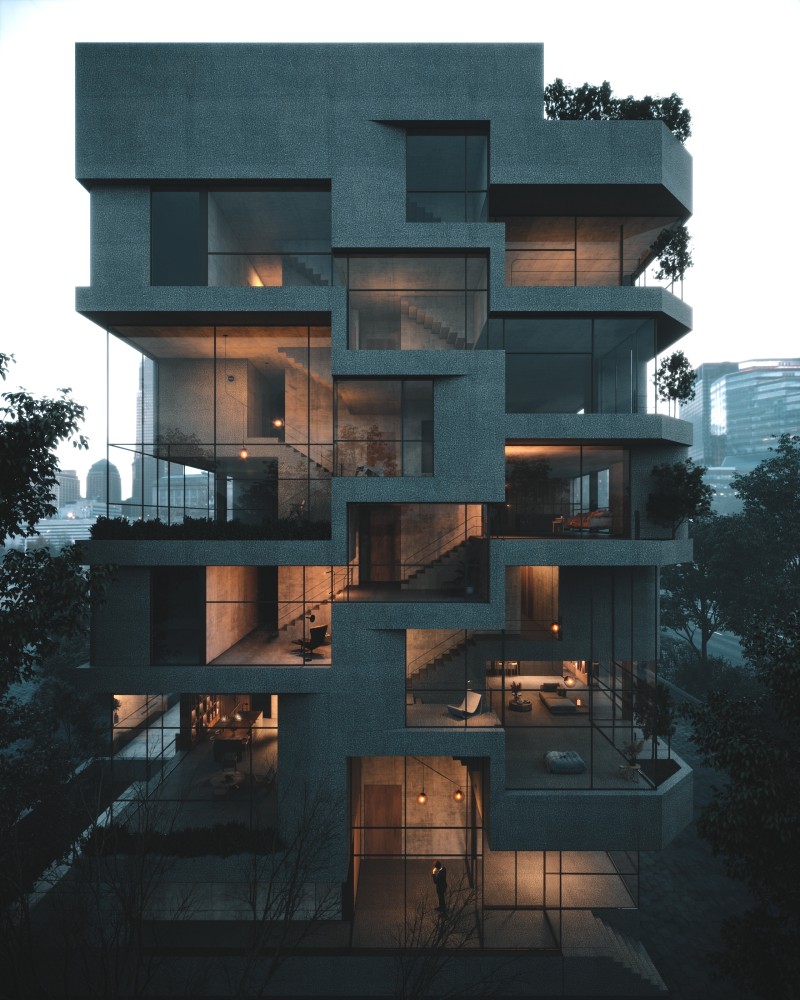 KanLan Studio - Pak Andishan Residential Building 