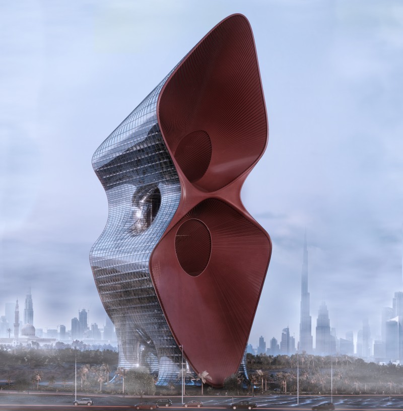 Kalbod Design Studio - Sandstorm Absorbent Skyscraper