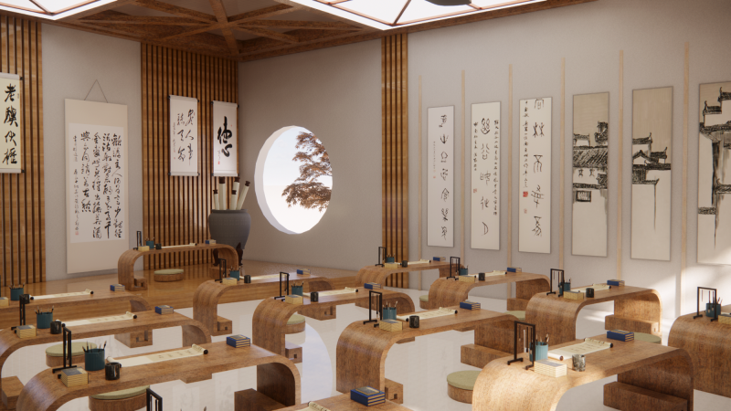 Xin Fu - 墨韻書香 breath of ink（ calligraphy classroom）